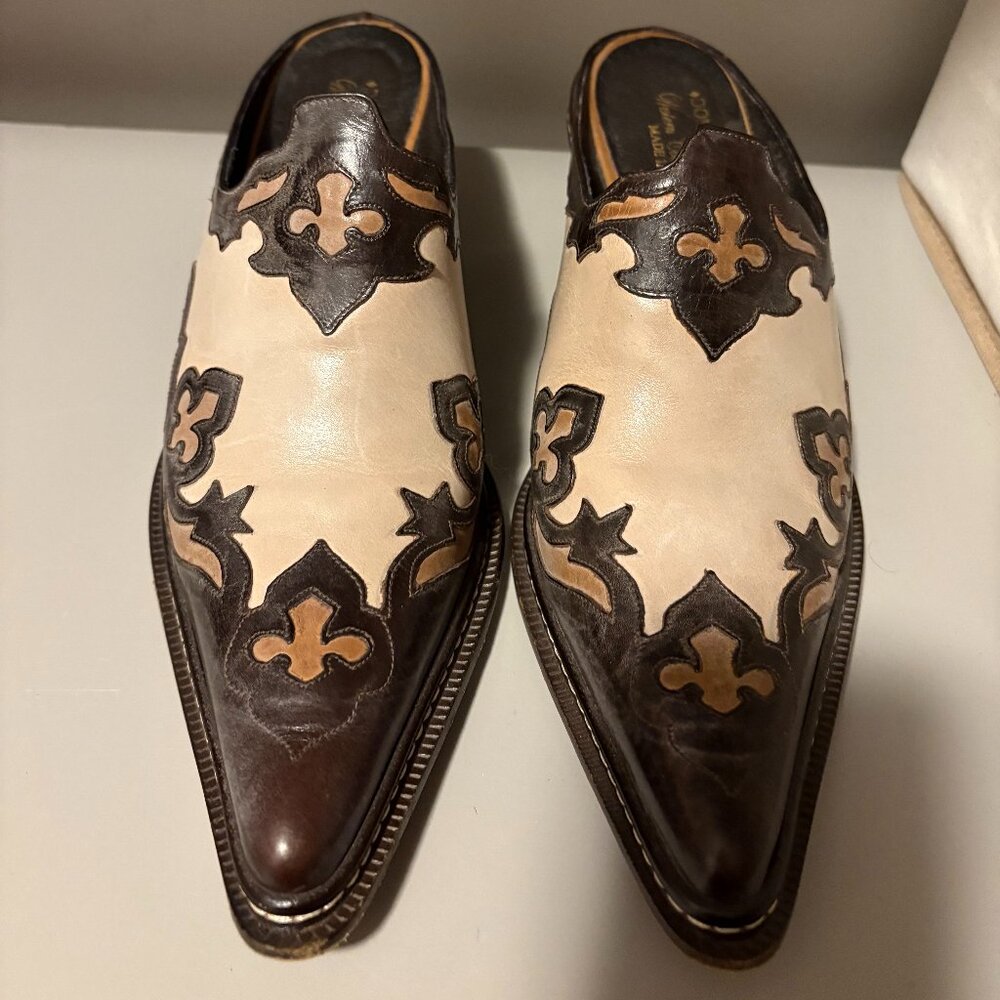 Donald J Pliner Western Couture MULES SIZE 8
